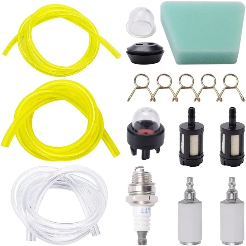 12 piece set of fuel hoses, 30cm fuel pipe, filter, primer bulb, spark plug lawn mower, washer, lawn mower, chainsaw
12 piece set of fuel hoses, 30cm fuel pipe, filter, primer bulb, spark plug lawn mower, washer, lawn mower, chainsaw