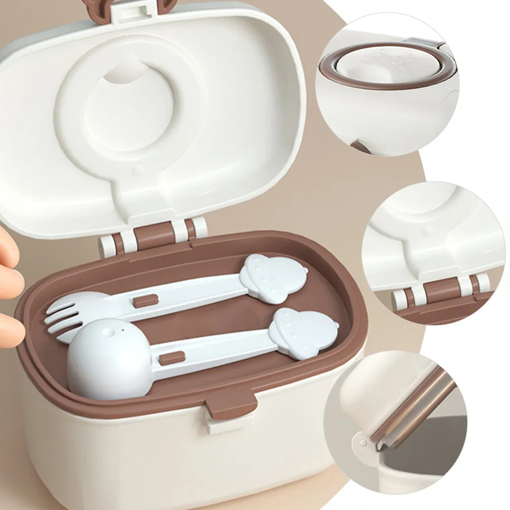 Набор из 2 портативных контейнеров для детской смеси: герметичные емкости для хранения, дорожные, с ложкой-вилкой, прочные, пластиковые, двойные
Набор из 2 портативных контейнеров для детской смеси: герметичные емкости для хранения, дорожные, с ложкой-вилкой, прочные, пластиковые, двойные