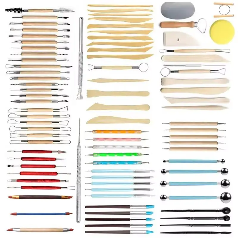 Soft Clay Pottery Tools Set for Polymer Clays Set Sculpting Shaping Modling Dotting Tools Ceramic Wire Cutter Magic Mud Make
Soft Clay Pottery Tools Set for Polymer Clays Set Sculpting Shaping Modling Dotting Tools Ceramic Wire Cutter Magic Mud Make