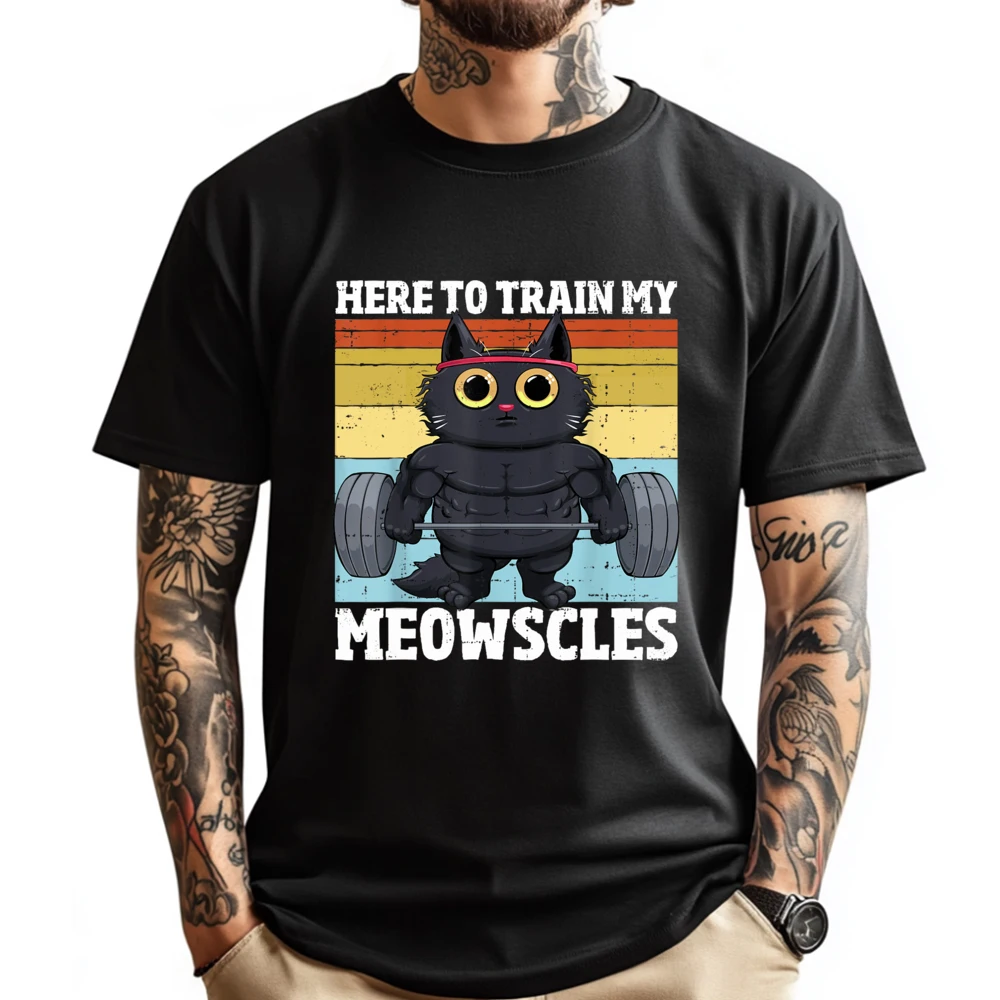 Cat Train My Meowscles Funny Gym Workout Cat Men Unisex Clothes Oversized Plain T Shirts Wholesale Student Men's T-Shirts Tshirt
Cat Train My Meowscles Funny Gym Workout Cat Men Unisex Clothes Oversized Plain T Shirts Wholesale Student Men's T-Shirts Tshirt