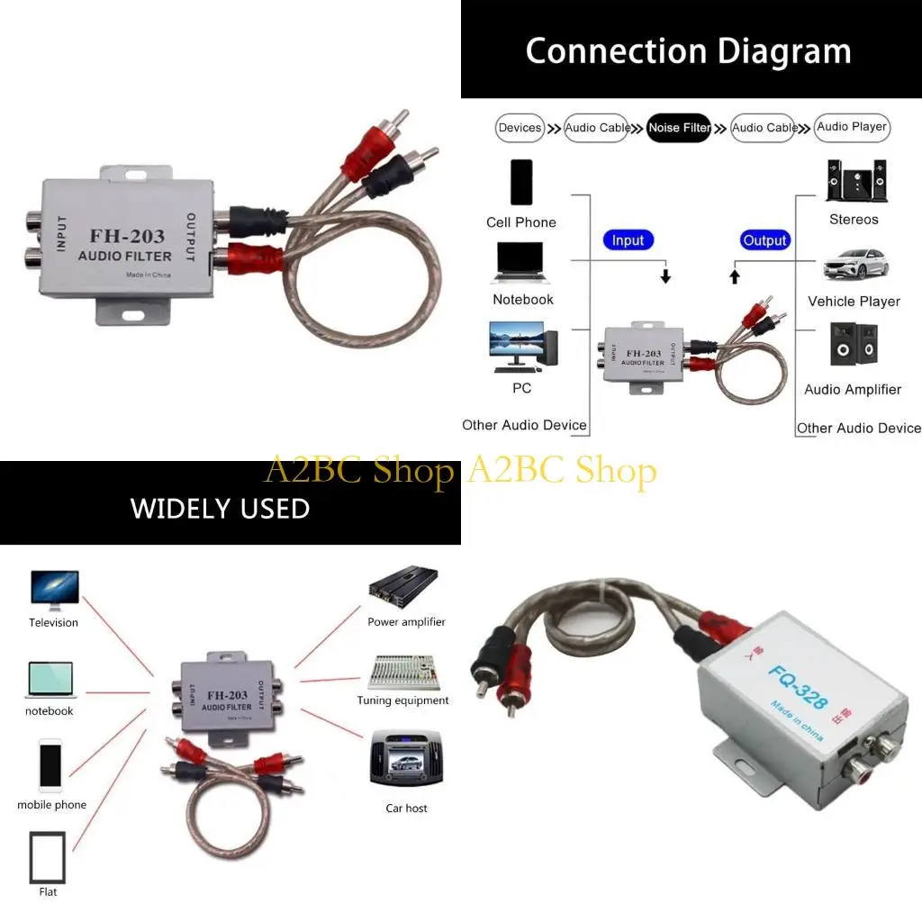 A2BC Универсальный шумоподавитель 2-канальный изолятор контуров заземления Шумовые фильтры
A2BC Универсальный шумоподавитель 2-канальный изолятор контуров заземления Шумовые фильтры