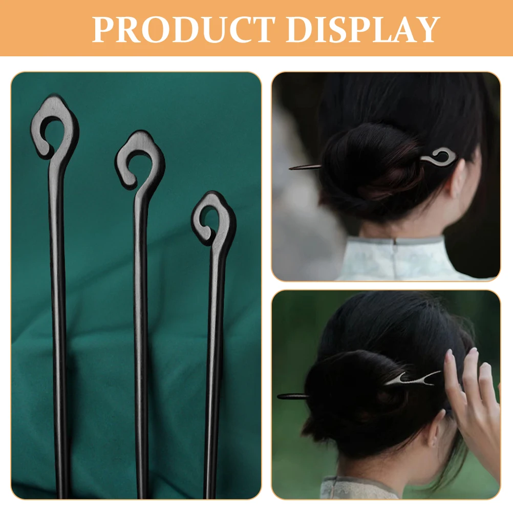 Ebony Hairpin 18cm Black Wood Chopstick Ancient Style Women Hair Sticks Vintage Accessories Long Bun Holder Wooden Hairpins
Ebony Hairpin 18cm Black Wood Chopstick Ancient Style Women Hair Sticks Vintage Accessories Long Bun Holder Wooden Hairpins