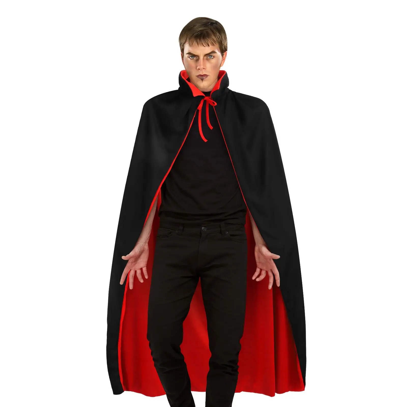 Cloak Halloween Costume Red Accessory Men Performance 140cm Polyester Durable cosplay Stage Party Bat Cape
Cloak Halloween Costume Red Accessory Men Performance 140cm Polyester Durable cosplay Stage Party Bat Cape