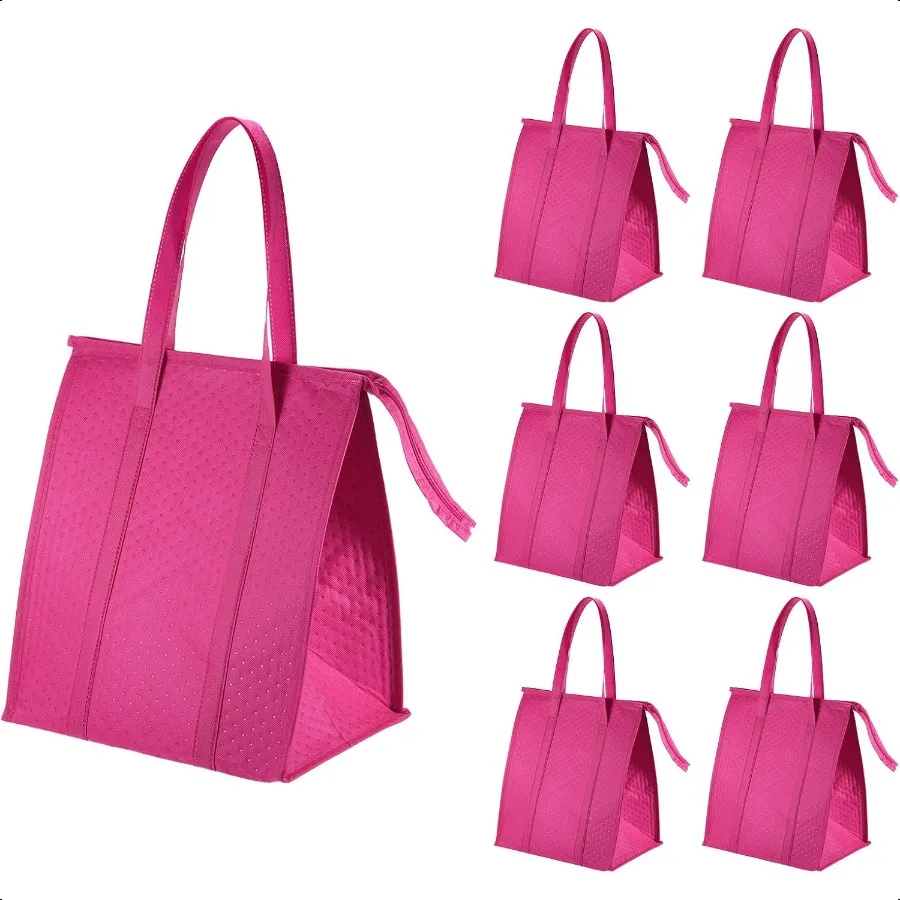 6 Pack Insulated Reusable Grocery Bags 13x10x15 Insulated Take Out Bags NonWoven Thermal Insulation Food Bags with Zippered Coo
6 Pack Insulated Reusable Grocery Bags 13x10x15 Insulated Take Out Bags NonWoven Thermal Insulation Food Bags with Zippered Coo