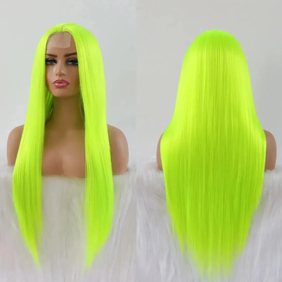 Fluorescent Wig Long Straight Synthetic Hair Wigs Green T Deep Part Lace Front Wigs Heat Resistant Synthetic Wig 24 Inch
Fluorescent Wig Long Straight Synthetic Hair Wigs Green T Deep Part Lace Front Wigs Heat Resistant Synthetic Wig 24 Inch