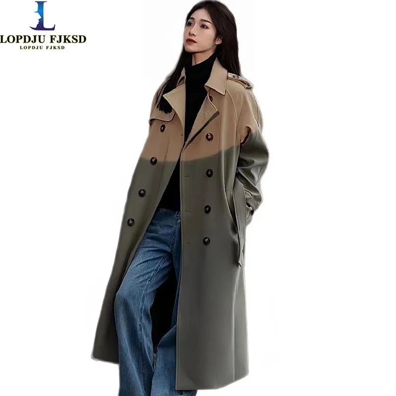 Trench Coats for Women, Classic Double Breasted, England Style, Loose, Medium Length, Female Clothing Tops, Autumn, Winter, New
Trench Coats for Women, Classic Double Breasted, England Style, Loose, Medium Length, Female Clothing Tops, Autumn, Winter, New