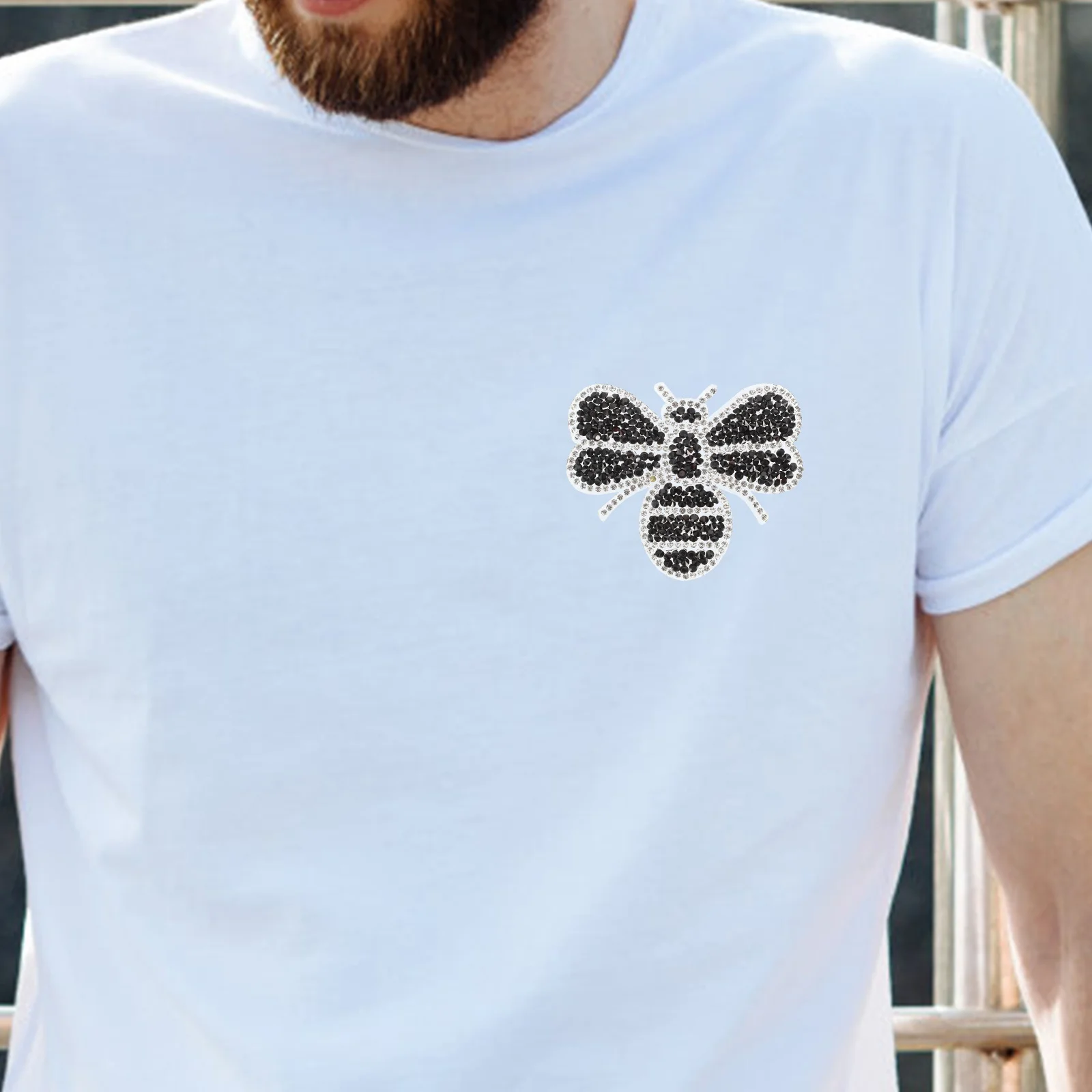 10pcs Compact Bee Patch Replaceable Wear-Resistant Iron-On Patches For Clothes Hats Decorative Durable Small Handicraft Sewing 
10pcs Compact Bee Patch Replaceable Wear-Resistant Iron-On Patches For Clothes Hats Decorative Durable Small Handicraft Sewing