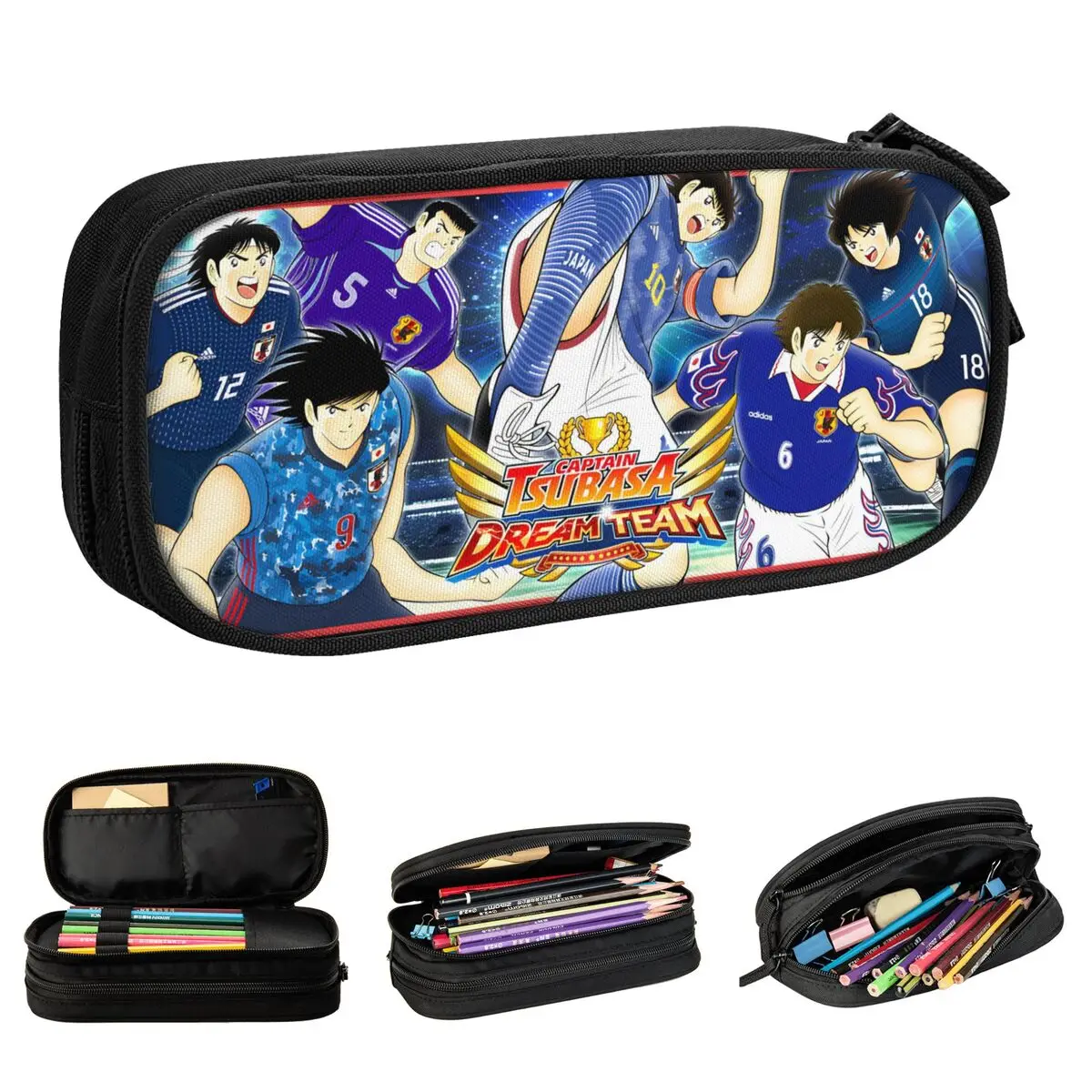 Japan Football Manga Anime Pencil Case Captain Tsubasa Pen Holder Bag Girls Boys Large Storage Students School Gift Pencil Pouch
Japan Football Manga Anime Pencil Case Captain Tsubasa Pen Holder Bag Girls Boys Large Storage Students School Gift Pencil Pouch