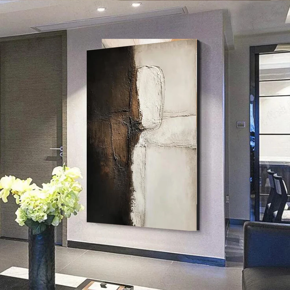 100% Handmade Abstract Oil Painting - Thick Layer Black Gray Wall Art picture Original Mural for Living Room Home Decor Image
100% Handmade Abstract Oil Painting - Thick Layer Black Gray Wall Art picture Original Mural for Living Room Home Decor Image
