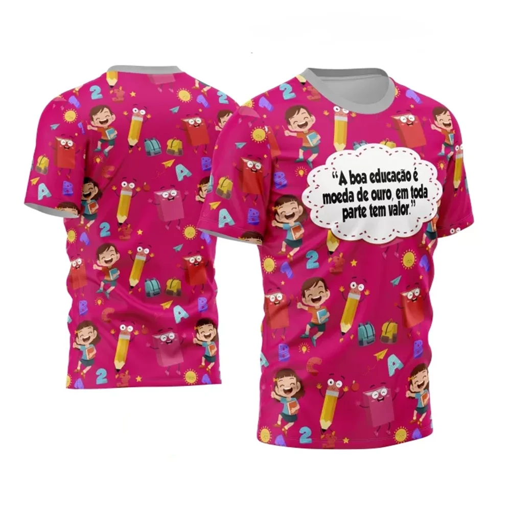 2025 Summer New Teacher T-shirt 3D Printed Breathable Classroom Children's Sports Shirt Quick Drying Casual Oversized Top
2025 Summer New Teacher T-shirt 3D Printed Breathable Classroom Children's Sports Shirt Quick Drying Casual Oversized Top