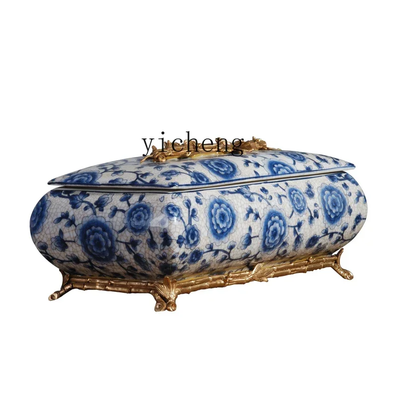 inlaid copper tissue box high-end luxury copper-clad porcelain paper box living room coffee table home decoration
inlaid copper tissue box high-end luxury copper-clad porcelain paper box living room coffee table home decoration