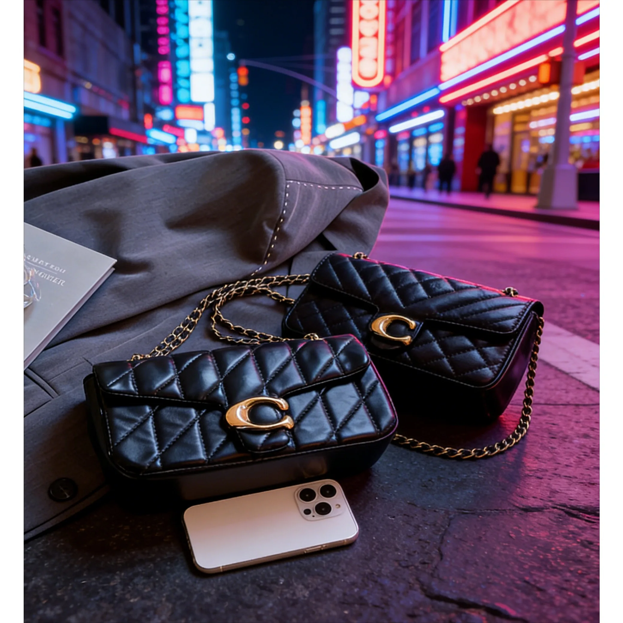 Вышитая сумка из ниток, весна 2026, новая, с ромбовидным узором, в полоску, маленькая, с цепочкой, на плечо, женская сумка-багет, модная, подмышечная.
Вышитая сумка из ниток, весна 2026, новая, с ромбовидным узором, в полоску, маленькая, с цепочкой, на плечо, женская сумка-багет, модная, подмышечная.