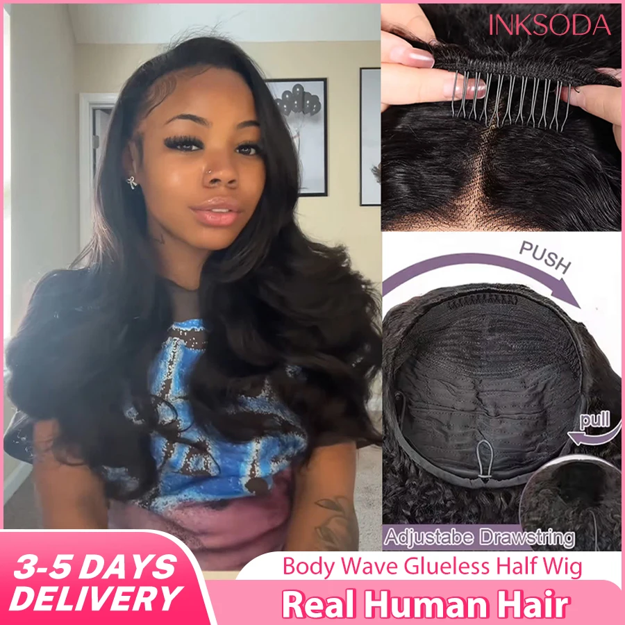 12A38Inch 220% Density Body Wave 3 IN 1 Half Wigs Human Hair Glueless Wig Human Hair Half Wig Drawstring Body Wave Hair Half Wig
12A38Inch 220% Density Body Wave 3 IN 1 Half Wigs Human Hair Glueless Wig Human Hair Half Wig Drawstring Body Wave Hair Half Wig