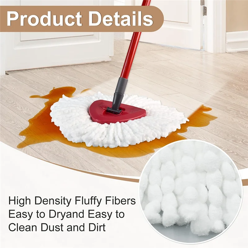AONEQ-Mop Replace Heads For O-Cedar And Vileda Compatible With Easywring 1-Tank System
AONEQ-Mop Replace Heads For O-Cedar And Vileda Compatible With Easywring 1-Tank System