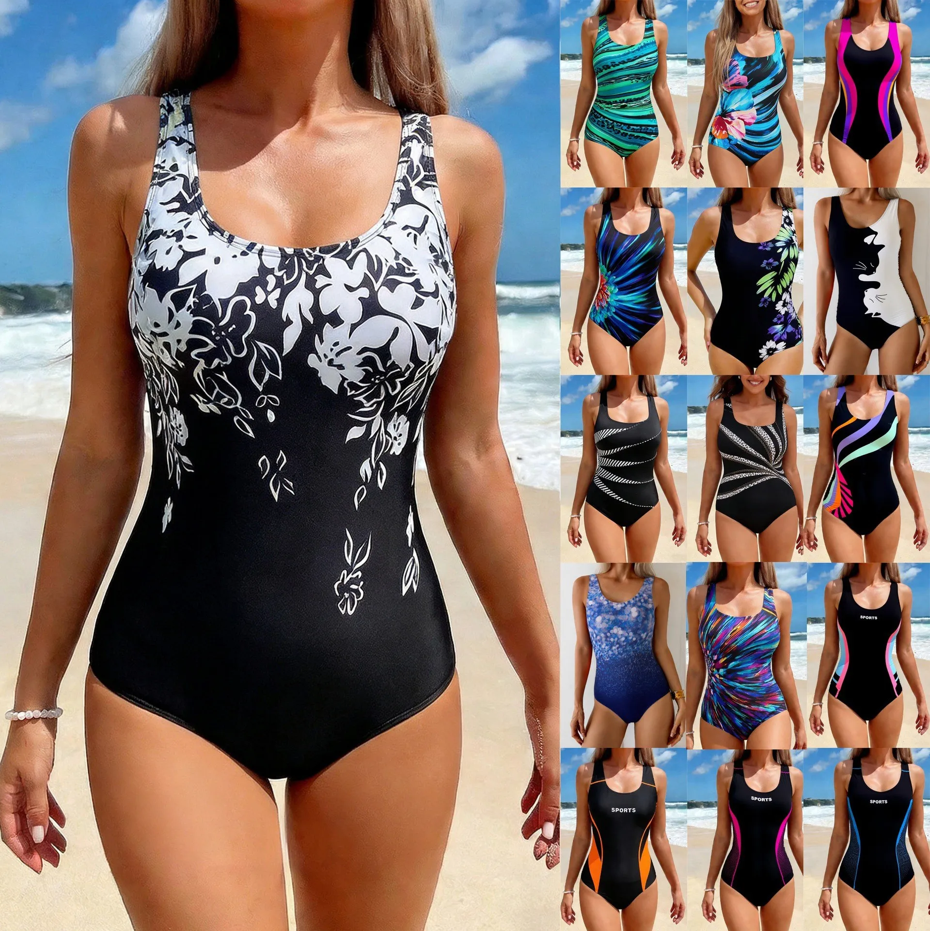 Woman 2026 Modest Woman Triangle Floral Print Swimsuit Black Base Bathing Suit High Cut Leg Swimwear Sleeveless Slim Fit
Woman 2026 Modest Woman Triangle Floral Print Swimsuit Black Base Bathing Suit High Cut Leg Swimwear Sleeveless Slim Fit