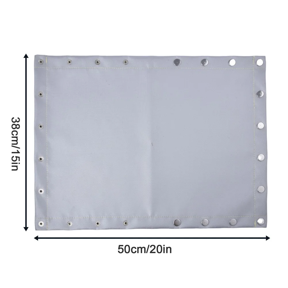 Outdoor Fireproof Mat for Barbecue with Snap Fasteners Foldable Lightweight Protection for Lawn and Patio 50 38cm
Outdoor Fireproof Mat for Barbecue with Snap Fasteners Foldable Lightweight Protection for Lawn and Patio 50 38cm