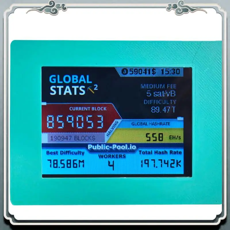 Premium Nerdminer V2 Miner 56KH/S 2.8 Inch LCD Display BTC Lottery Miner Bitcoin Solo Miner Nerd Miner A
Premium Nerdminer V2 Miner 56KH/S 2.8 Inch LCD Display BTC Lottery Miner Bitcoin Solo Miner Nerd Miner A