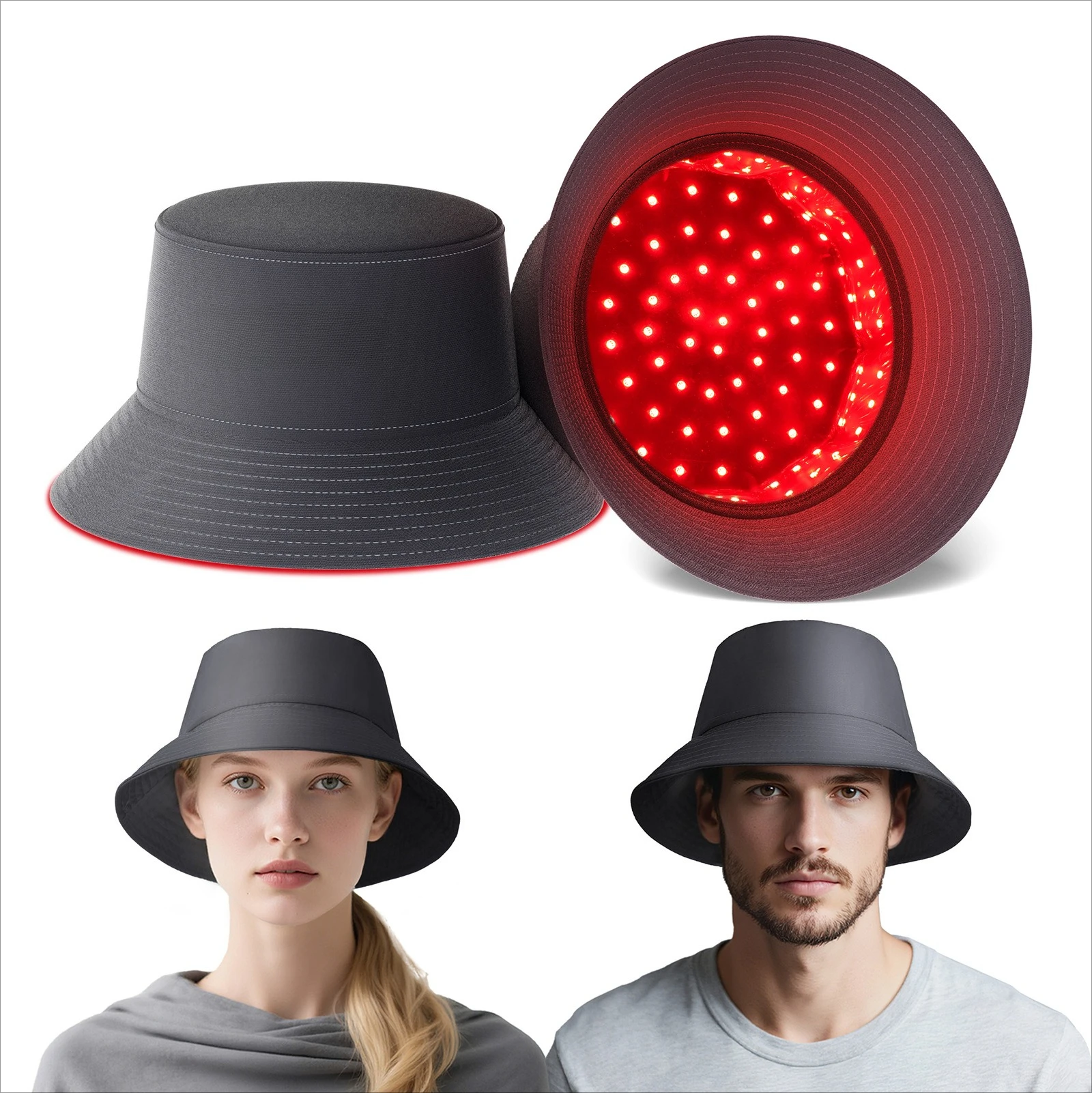 2025 New Red Cap 660/850nm Infrared Pulse Hair Care Bucket Hat LED Phototherapy Cap
2025 New Red Cap 660/850nm Infrared Pulse Hair Care Bucket Hat LED Phototherapy Cap
