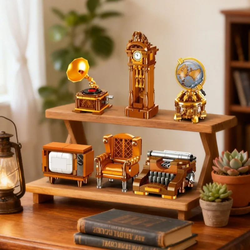 Retro Typewriter Building Blocks TV Gramophone Model Collection Assembled Figures Educational Toys Children's Birthday Gifts
Retro Typewriter Building Blocks TV Gramophone Model Collection Assembled Figures Educational Toys Children's Birthday Gifts