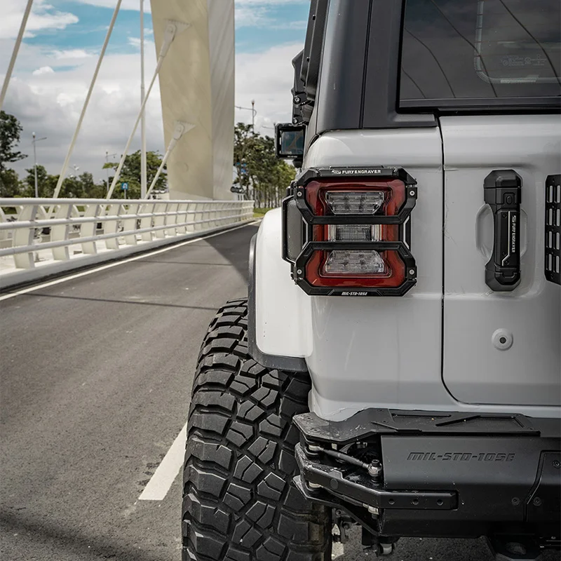Lantsun F2009 Car Tail Light Decoration Taillight Protection Guards Cover Aluminum Alloy for Jeep for Wrangler JL2018+, 1-pair
Lantsun F2009 Car Tail Light Decoration Taillight Protection Guards Cover Aluminum Alloy for Jeep for Wrangler JL2018+, 1-pair