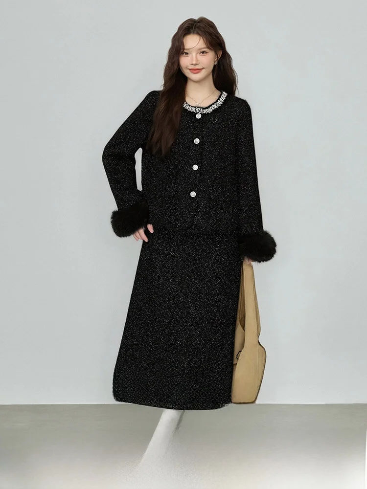 Heavy Embellied Hepburn Sle Flaing Верхняя одежда f-длины Юбка Комплект больших размеров Женский осенний наряд Полиэфирное волокно
Heavy Embellied Hepburn Sle Flaing Верхняя одежда f-длины Юбка Комплект больших размеров Женский осенний наряд Полиэфирное волокно