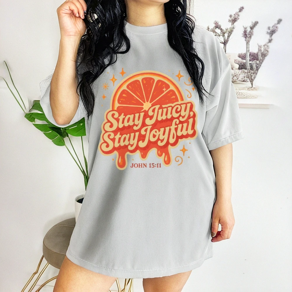 Футболки унисекс Stay Juicy, винтажная уличная одежда большого размера, модные женские футболки с рисунком, одежда Y2K, черная футболка Fruit Lover
Футболки унисекс Stay Juicy, винтажная уличная одежда большого размера, модные женские футболки с рисунком, одежда Y2K, черная футболка Fruit Lover