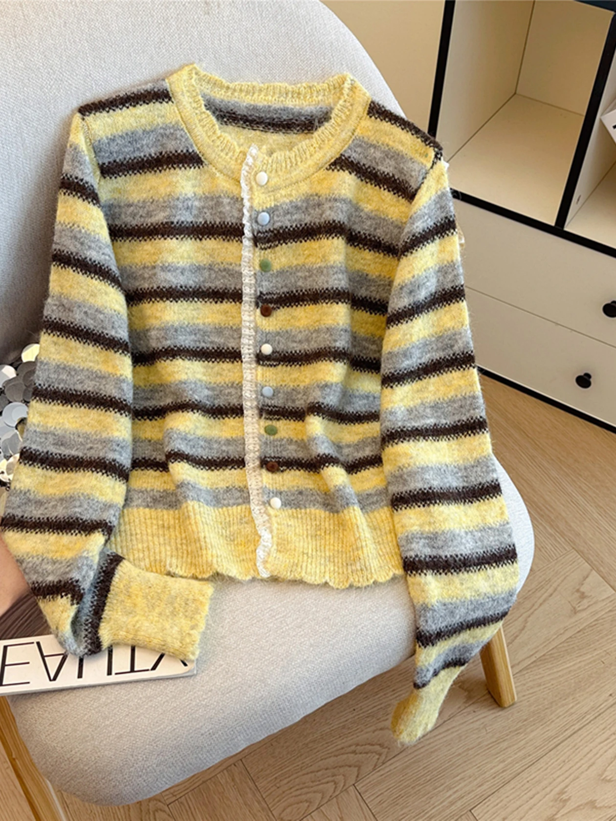 Long Sve вязаная кружевная круглая круглая Ne Lazy Sle женская модная верхняя одежда осень-зима сезонный ансамбль
Long Sve вязаная кружевная круглая круглая Ne Lazy Sle женская модная верхняя одежда осень-зима сезонный ансамбль