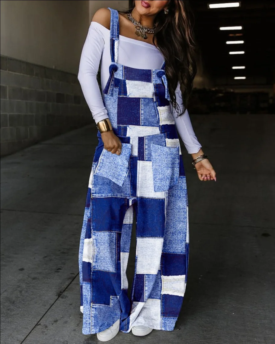Causal Sleeveless Off Shoulder Jumpsuit Office Lady Spring Summer Elegant Plaid Print Jumpsuits For Women 2023 One Piece Rompers
Causal Sleeveless Off Shoulder Jumpsuit Office Lady Spring Summer Elegant Plaid Print Jumpsuits For Women 2023 One Piece Rompers