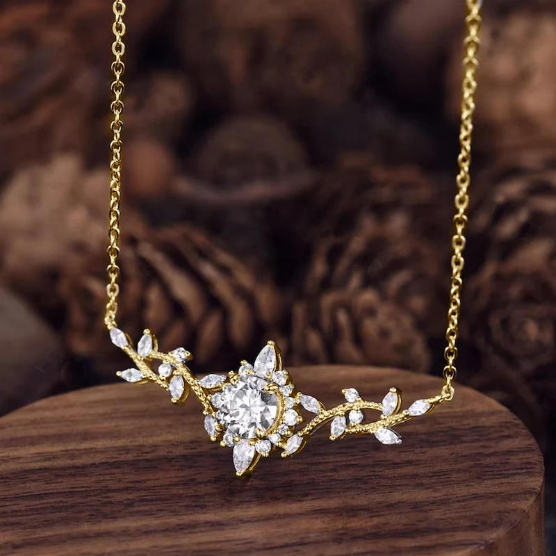 Сертифицированное RAPRGOLD GRA изысканное ожерелье с круглым муассанитом 6,5 мм и цветочным кулоном для женщин, ювелирное украшение на шею из 14-каратного золота с позолотой, подарки
Сертифицированное RAPRGOLD GRA изысканное ожерелье с круглым муассанитом 6,5 мм и цветочным кулоном для женщин, ювелирное украшение на шею из 14-каратного золота с позолотой, подарки