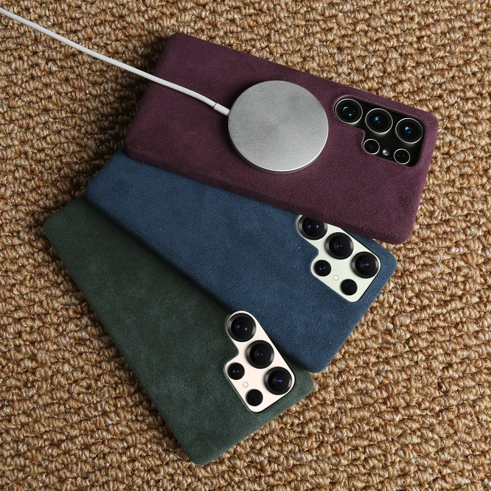 for Magsafe ALCANTARA Magnetic Case for Samsung Galaxy S26 Pro S25 Ultra S24 S23 S22 Plus S21 FE S20 Leather Suede Phone Cover
for Magsafe ALCANTARA Magnetic Case for Samsung Galaxy S26 Pro S25 Ultra S24 S23 S22 Plus S21 FE S20 Leather Suede Phone Cover