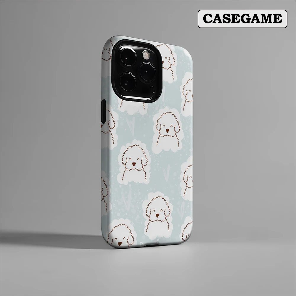 Lovely Whimsical White Poodle Phone Case for iPhone 17 16 15 14 13 12 11 Pro Max Air Plus Luxury Double-layer Back Cover
Lovely Whimsical White Poodle Phone Case for iPhone 17 16 15 14 13 12 11 Pro Max Air Plus Luxury Double-layer Back Cover