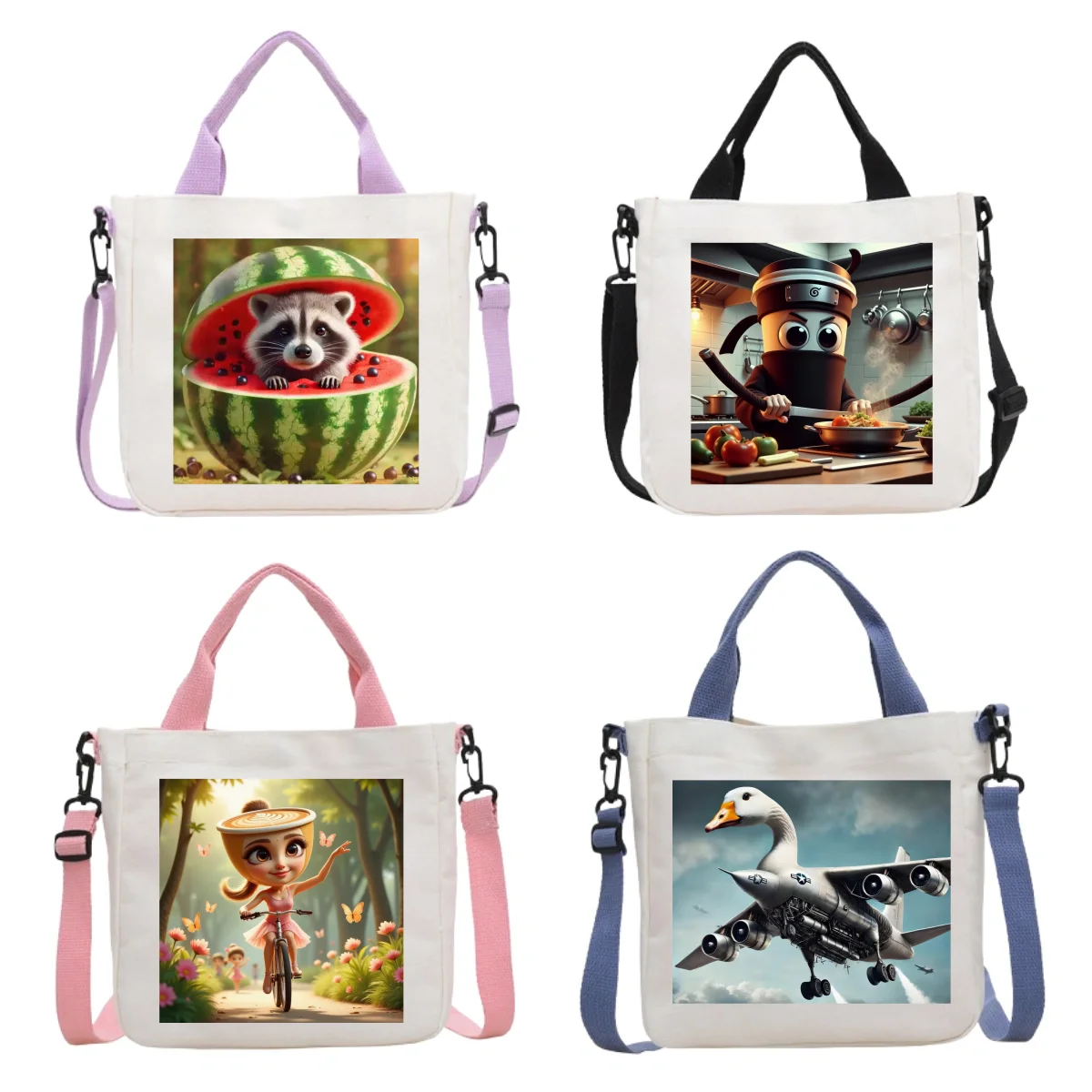 Italian Brainrot Crossbody Bag Tung Tung Tung Sahur Cappuccino Assassino Funny Canvas Shoulder Bag Commuter Storage Handbag
Italian Brainrot Crossbody Bag Tung Tung Tung Sahur Cappuccino Assassino Funny Canvas Shoulder Bag Commuter Storage Handbag