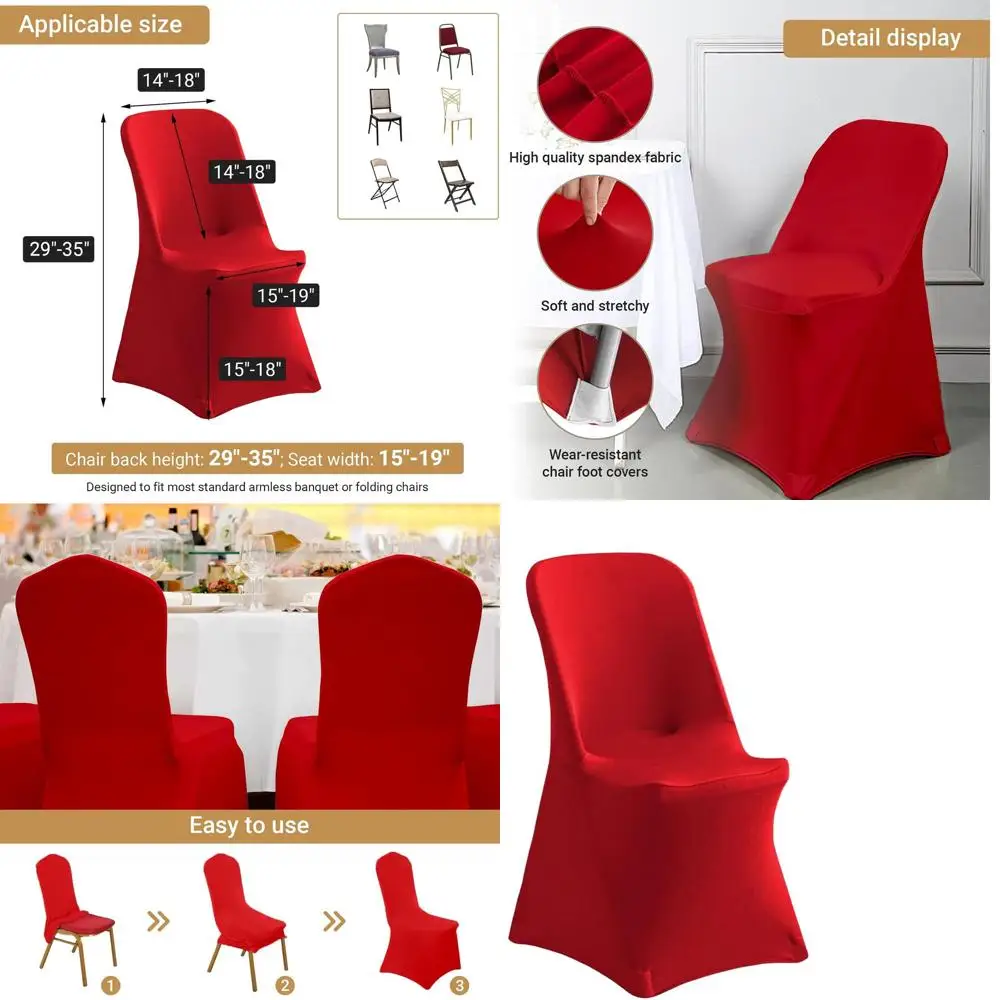 Чехлы на стулья из спандекса — эластичная съемная защита для стула для свадьбы, выпускной, банкета, конференции, гостиницы и мероприятий США
Чехлы на стулья из спандекса — эластичная съемная защита для стула для свадьбы, выпускной, банкета, конференции, гостиницы и мероприятий США