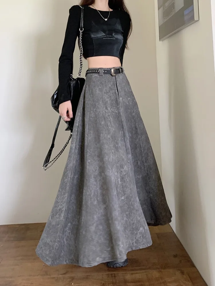 French Elegance Pink Design Chic High-waist Swing Mid-length Skirt Women Spring Autumn New Solid Grey Zipper Basics A-line Skirt
French Elegance Pink Design Chic High-waist Swing Mid-length Skirt Women Spring Autumn New Solid Grey Zipper Basics A-line Skirt