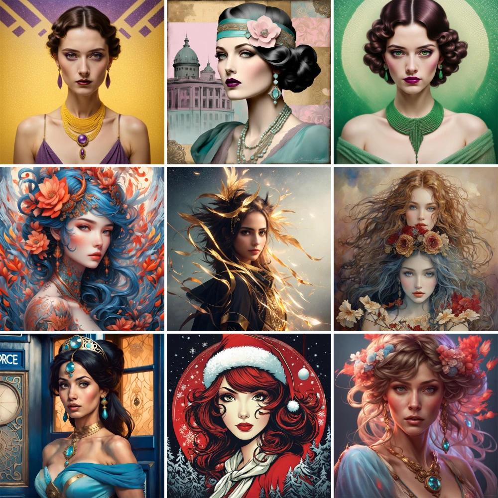 Portrait Girl Flowers Pre-Printed 11CT Cross Stitch Embroidery Kit Handmade Craft Sewing Needlework Jewelry Room Decor Counted
Portrait Girl Flowers Pre-Printed 11CT Cross Stitch Embroidery Kit Handmade Craft Sewing Needlework Jewelry Room Decor Counted