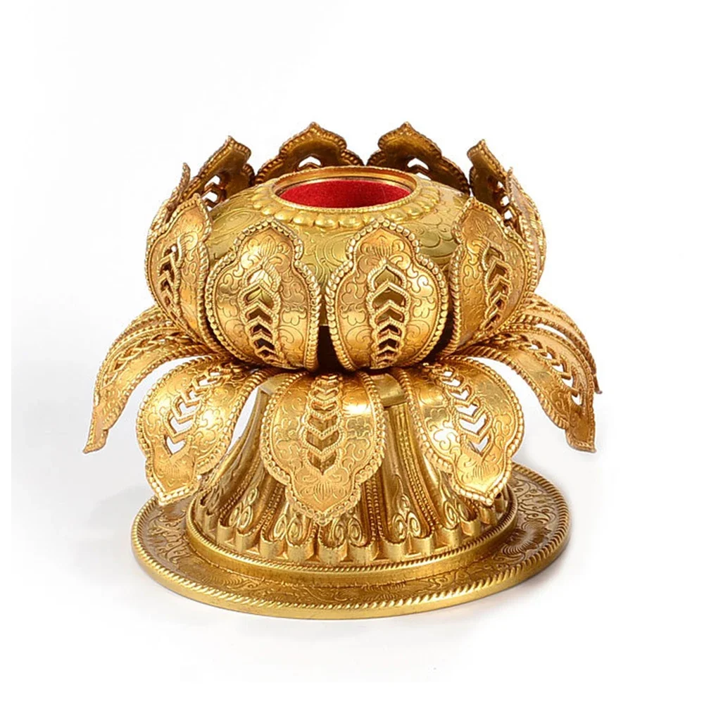 Hand cranked prayer wheel base, Tibetan style copper lotus base, Prayer wheel handle socket, Home Buddhist Prayer Ornaments
Hand cranked prayer wheel base, Tibetan style copper lotus base, Prayer wheel handle socket, Home Buddhist Prayer Ornaments