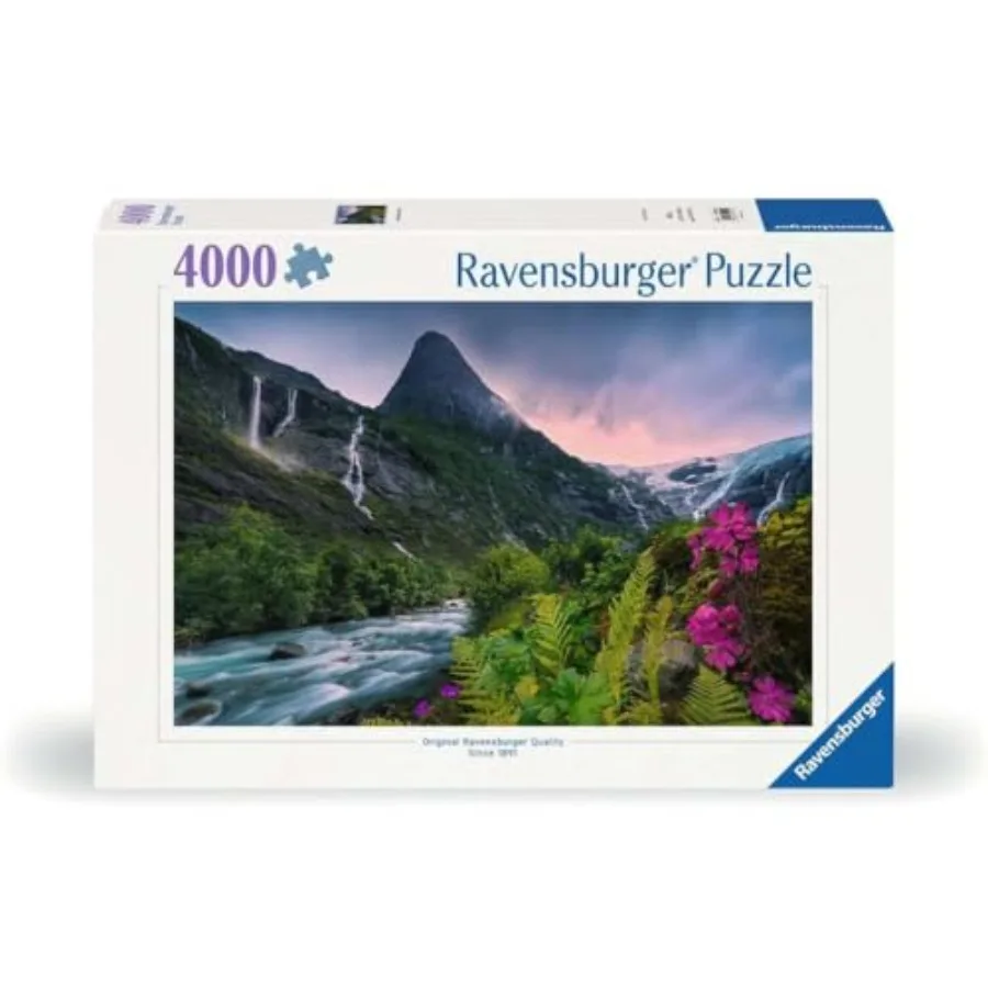 - Stunning Mountain Vibes - 4000 Piece Jigsaw Puzzle - Breathtaking View of Snow-Dusted Peaks and Glacial Rivers - Frameable -
- Stunning Mountain Vibes - 4000 Piece Jigsaw Puzzle - Breathtaking View of Snow-Dusted Peaks and Glacial Rivers - Frameable -