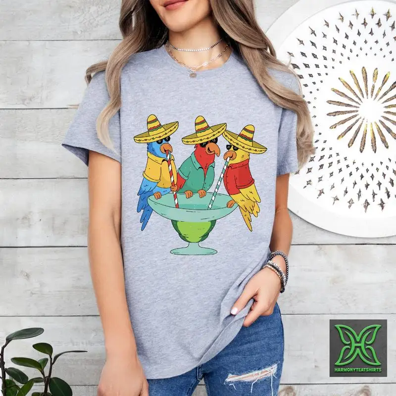 Parrots Drinking Margarita Funny Cinco De Mayo T Shirt Women Summer Vacation Birds Mexican Bachelorette Fiesta Party
Parrots Drinking Margarita Funny Cinco De Mayo T Shirt Women Summer Vacation Birds Mexican Bachelorette Fiesta Party