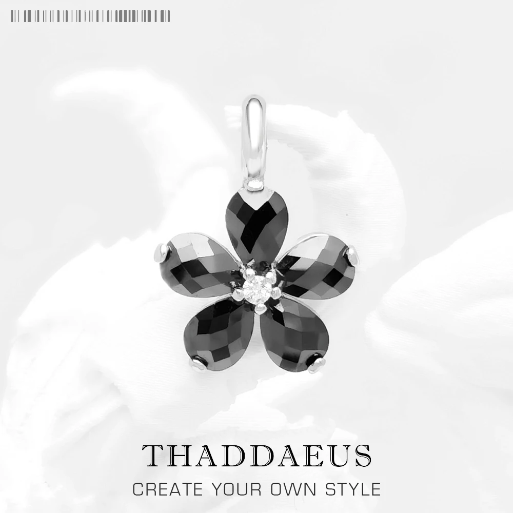 Pendant Crystal Flower Black Brand Fashion Jewelry Europe Accessories 925 Sterling Silver Gift For Women
Pendant Crystal Flower Black Brand Fashion Jewelry Europe Accessories 925 Sterling Silver Gift For Women