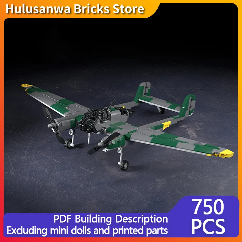 Fw-189 Reconnaissance Aircraft Model MOC Building Bricks War Equipment Modular Technology Gifts Holiday Assemble Children Toys
Fw-189 Reconnaissance Aircraft Model MOC Building Bricks War Equipment Modular Technology Gifts Holiday Assemble Children Toys
