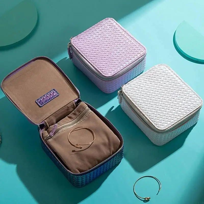 Jewelry Protections Case Travel Necklace Bracelet Storage Bag Soft Jewelry Holder Leather Texture for Bangle
Jewelry Protections Case Travel Necklace Bracelet Storage Bag Soft Jewelry Holder Leather Texture for Bangle