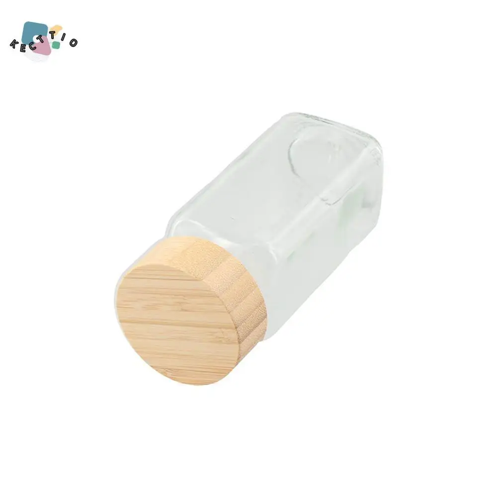 120ml Glass Spice Jars Square Transparent Spice Bottle Perforated with Bamboo wood lid Seasoning Bottle Salt
120ml Glass Spice Jars Square Transparent Spice Bottle Perforated with Bamboo wood lid Seasoning Bottle Salt