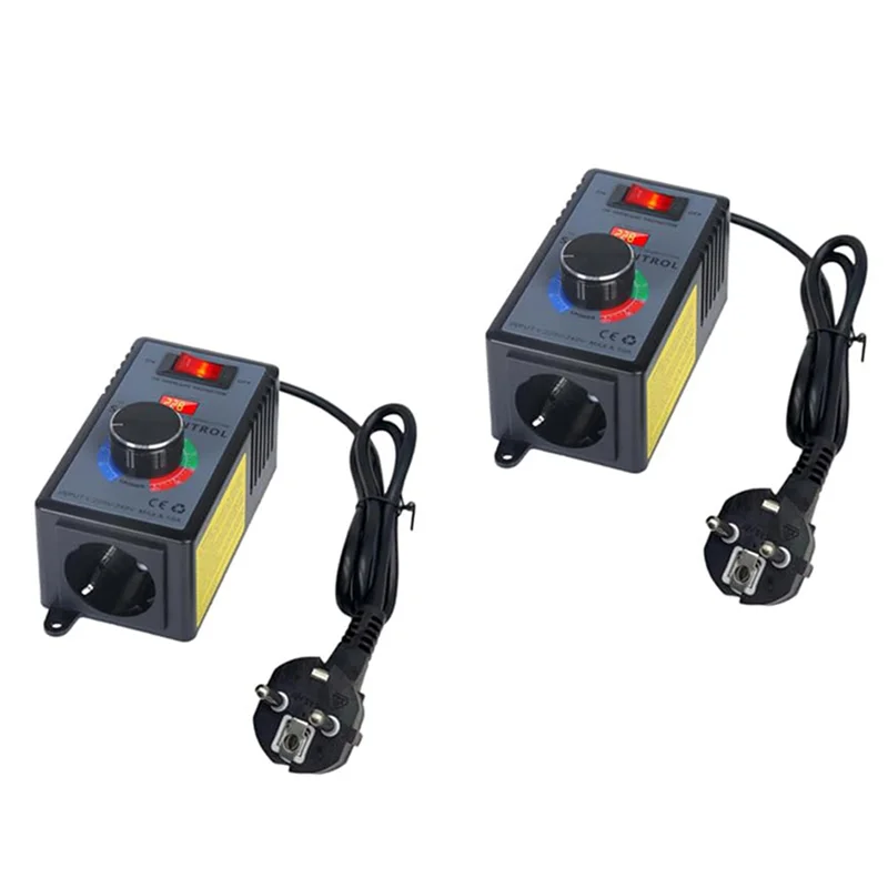 【Flash Sale】2X Speed Controller 230 V, Frequency Converter 230 V, Motor Voltage Regulator AC 220 V 10 A Highest Power 4000 W,EU
【Flash Sale】2X Speed Controller 230 V, Frequency Converter 230 V, Motor Voltage Regulator AC 220 V 10 A Highest Power 4000 W,EU