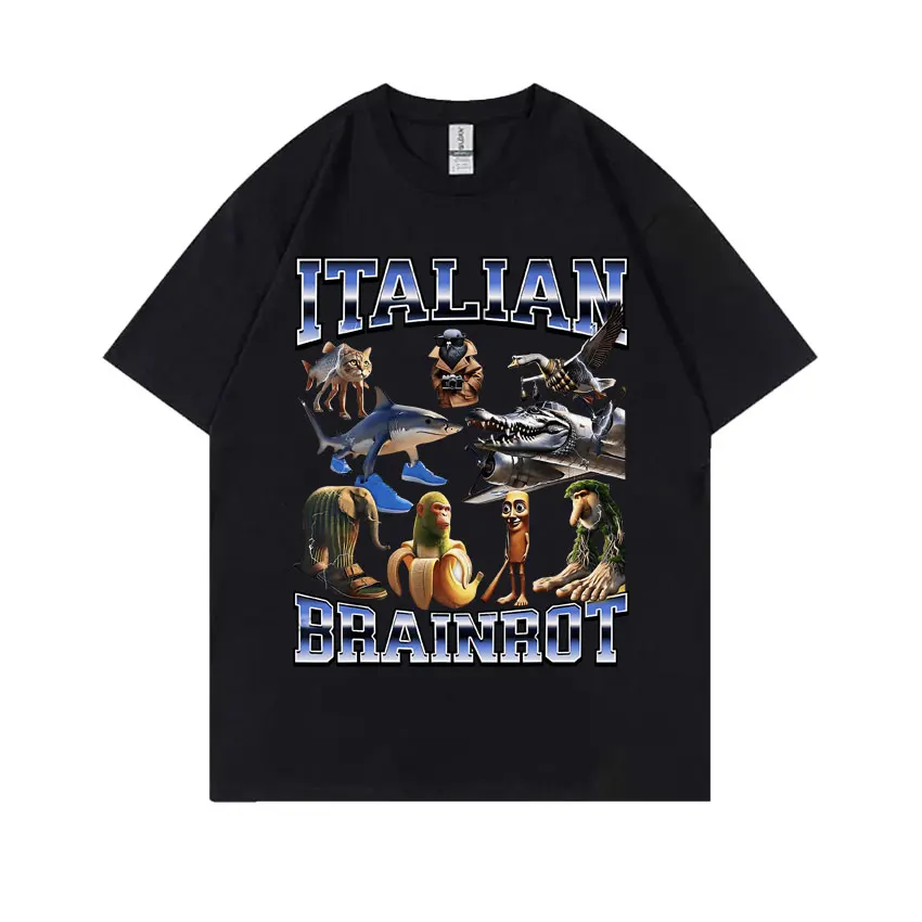 Italian Brainrot Tralalero Tralala Sahur Tung Tung Tung Brr Brr Patapim Bombardiro Crocodilo Funny Meme T-shirt Men Humor Tshirt
Italian Brainrot Tralalero Tralala Sahur Tung Tung Tung Brr Brr Patapim Bombardiro Crocodilo Funny Meme T-shirt Men Humor Tshirt