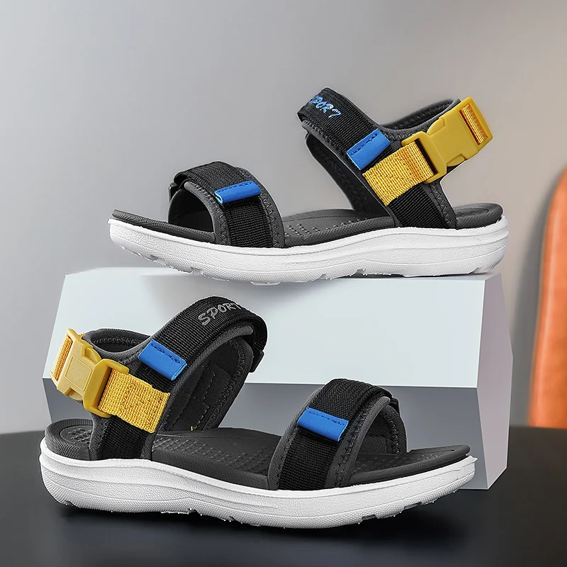 Boys Girls Sandals Adjustable Double Strap Open-Toe Athletic Lightweight Unisex Child Sport Sandals Summer Outdoor Size 30-38
Boys Girls Sandals Adjustable Double Strap Open-Toe Athletic Lightweight Unisex Child Sport Sandals Summer Outdoor Size 30-38