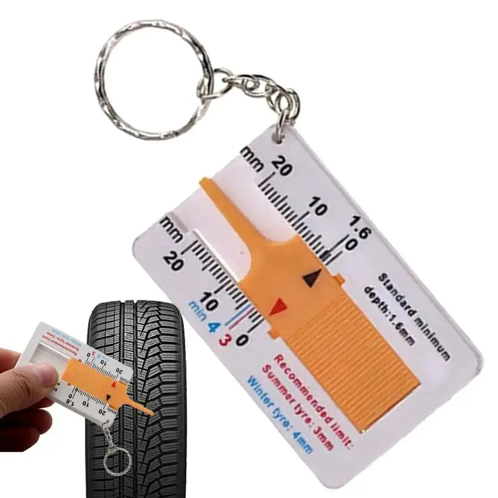 10pcs Accurate Tire Tread Depth Gauge Convenient High Precision Car Tyre Tire Tread Depth Gauge Seamless Key Chain 
10pcs Accurate Tire Tread Depth Gauge Convenient High Precision Car Tyre Tire Tread Depth Gauge Seamless Key Chain