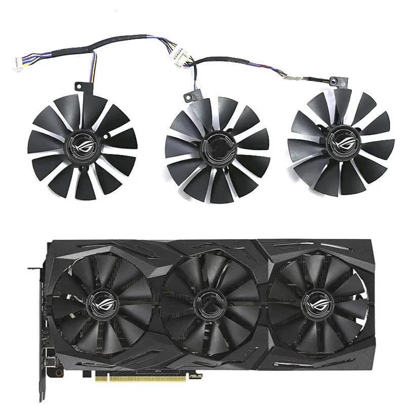 3-fan 7PIN 85MM RTX2070S GPU fan suitable for ASUS RTX2060 2060S 2070 2070S Raptor graphics card fan FDC10U12S9-C FDC10H12S9-C
3-fan 7PIN 85MM RTX2070S GPU fan suitable for ASUS RTX2060 2060S 2070 2070S Raptor graphics card fan FDC10U12S9-C FDC10H12S9-C