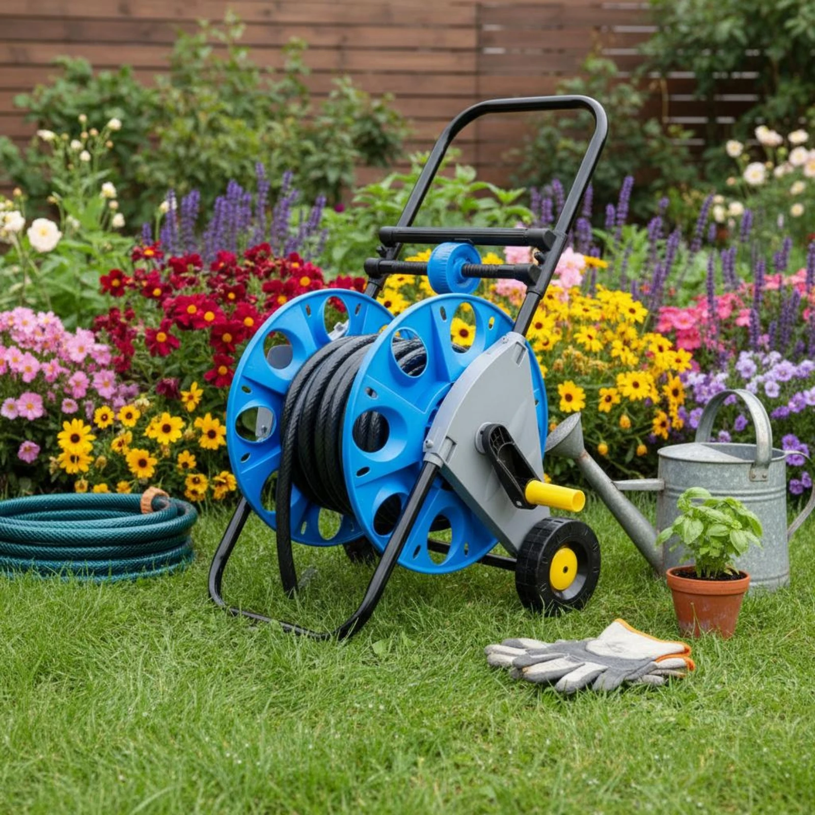 Garden Hose Reel Wagon Easy to Wind Garden Hose Wagon Outdoor Equipment Auto Rewind Heavy Duty
Garden Hose Reel Wagon Easy to Wind Garden Hose Wagon Outdoor Equipment Auto Rewind Heavy Duty