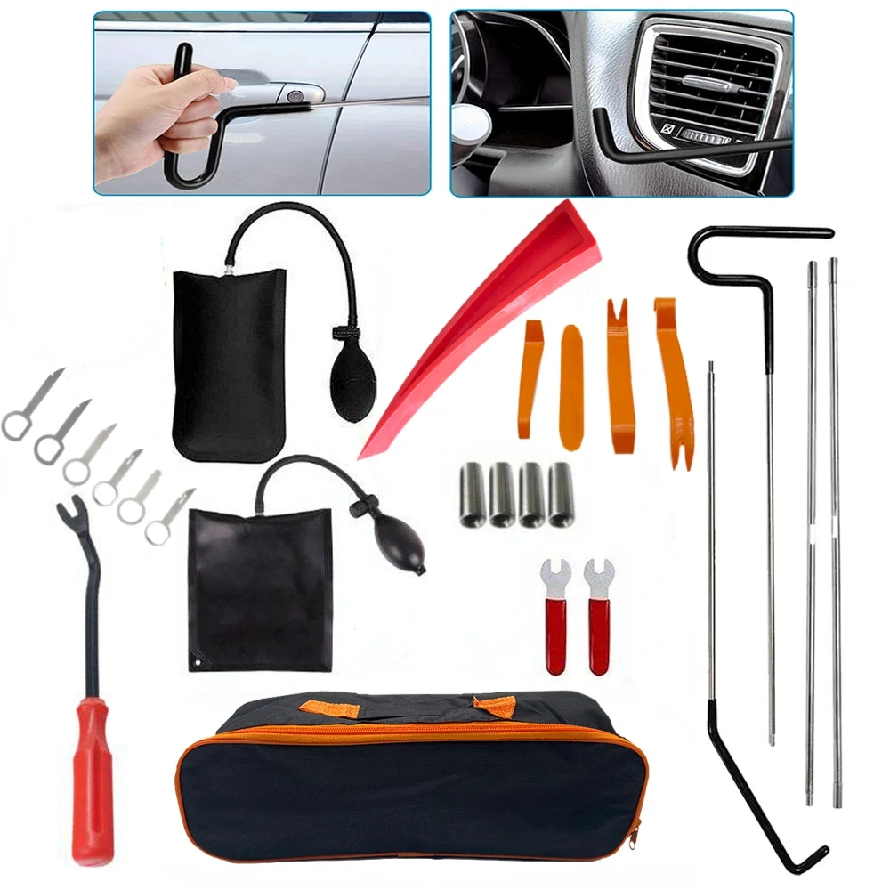 Auto Tool Kit Door Open Grabber Lockout Lock Pick Set Long Range Reach Hooking Key Lost In Truck Air Wedge Bag Pump Car Tool
Auto Tool Kit Door Open Grabber Lockout Lock Pick Set Long Range Reach Hooking Key Lost In Truck Air Wedge Bag Pump Car Tool