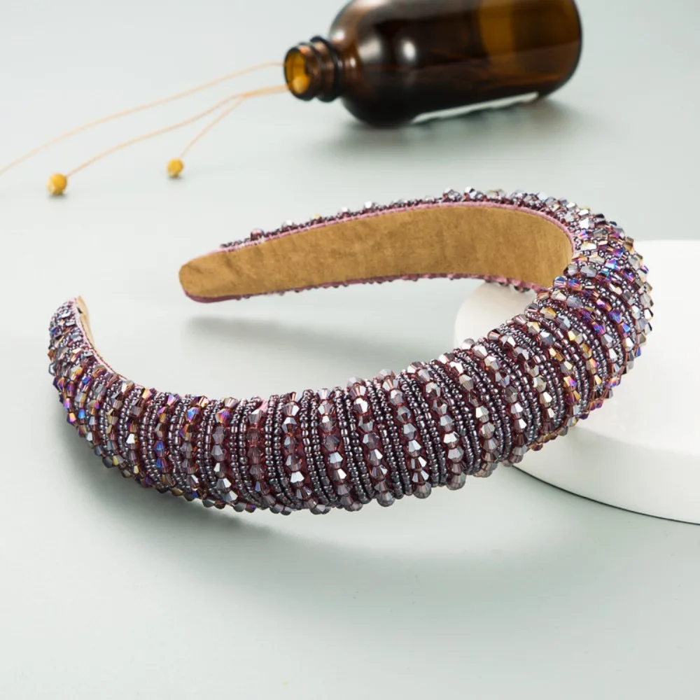 Elegant Baroque Crystal Headband Beads Blingbling Sponge Hairband Wide Edge European American Style Rhinestone Hair Hoop Women
Elegant Baroque Crystal Headband Beads Blingbling Sponge Hairband Wide Edge European American Style Rhinestone Hair Hoop Women